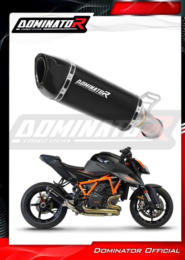 Black Dominator HP6 Slipon KTM 1290-1390 Super Duke R