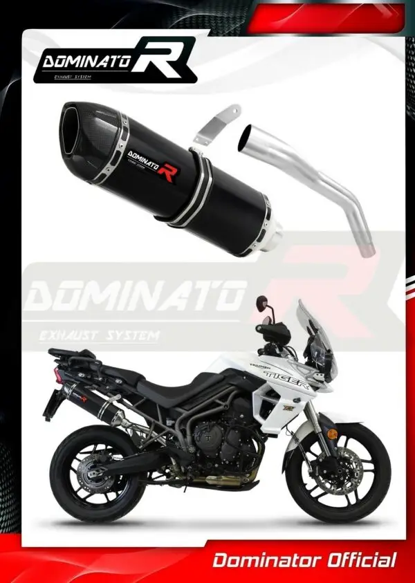 Dominator Black HP1 slipon Triumph Tiger 800