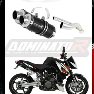 Black GP1 Slipon KTM 990 Super Duke