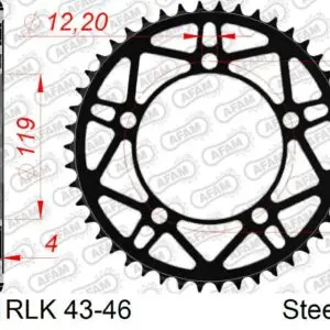 Afam 520 lättvikts ståldrev S1000RR 2019-