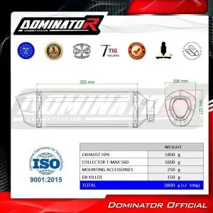 Dominator HP6 Black Helsystem XP 560 T-Max