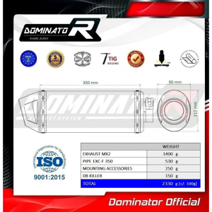 Dominator Slipon MX2 F-350