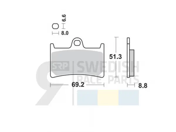 Carbon bromsklossar Yamaha (Motomaster)