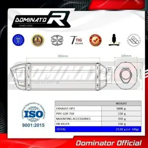 Dominator Oktagon Slipon GSR-750