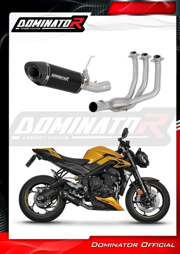 Dominator Black HP8 Helsystem STREET TRIPLE 765 S / R / RS