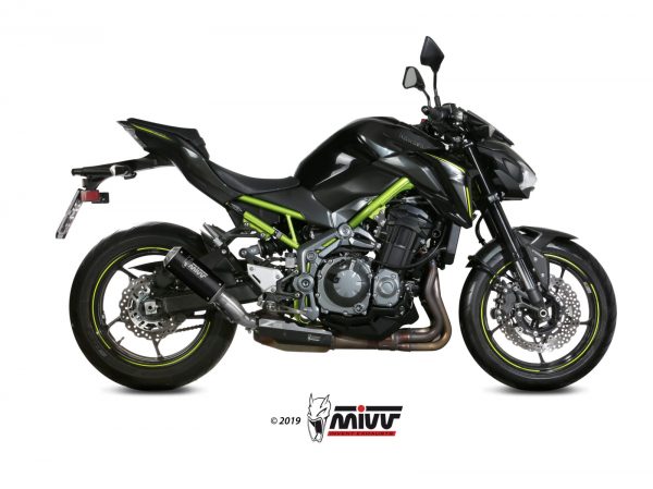 Mivv MK3 Black Slipon Kawasaki Z900-A2