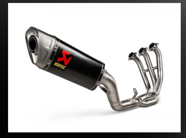 Akrapovic helsystem kolfiber MT09-2024