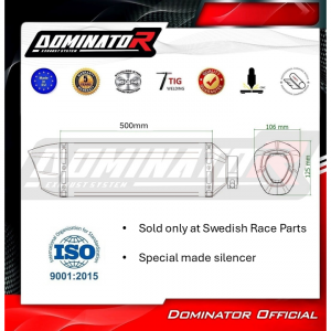 Dominator Helsystem LOW-dB-HP6-Titan CBR1000 RR