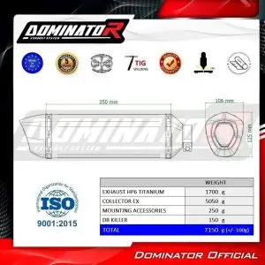 Dominator Helsystem EX-HP6-Titan CBR1000 RR