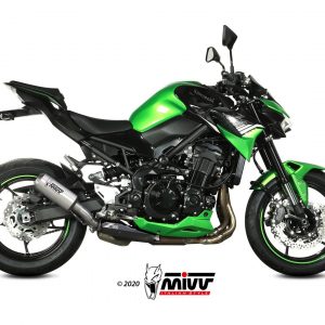 Mivv MK3 Silver-slipon Kawasaki Z900