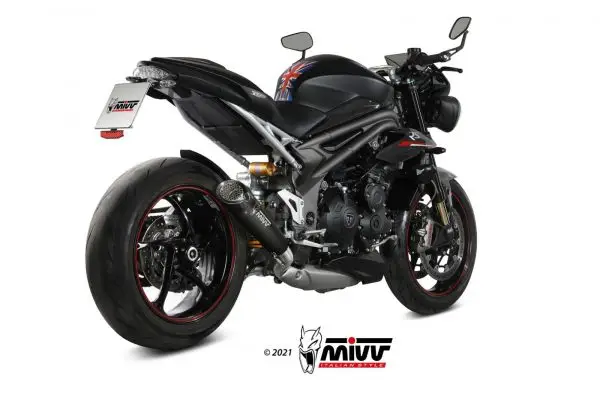 Mivv Black Slipon X-M5 - Speed Triple R-S-RS