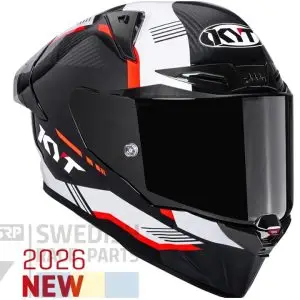 KYT R1R CARBON ZONE RED Integralhjälm