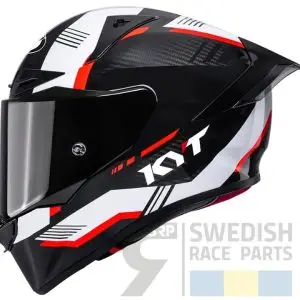 KYT R1R CARBON ZONE RED Integralhjälm