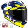KYT R1R DIAMOND BLUE-YELLOW Integralhjälm