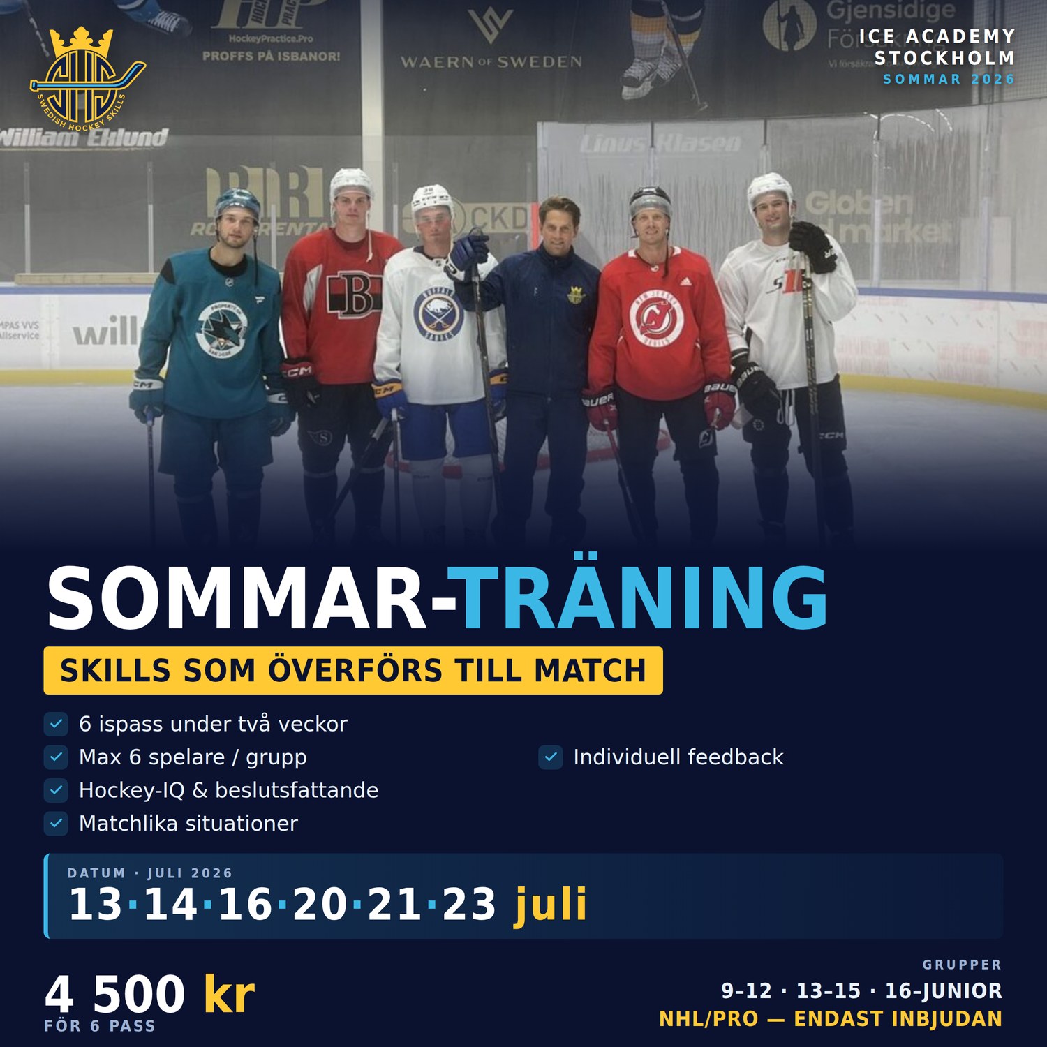 Sommarträning Ice Academy Stockholm