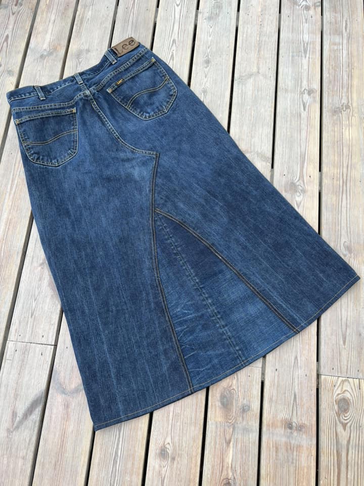 nederdel syet af gamle jeans – Sygal.dk