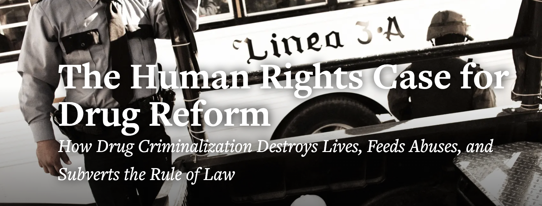 The Human Rights Case for Drug Reform