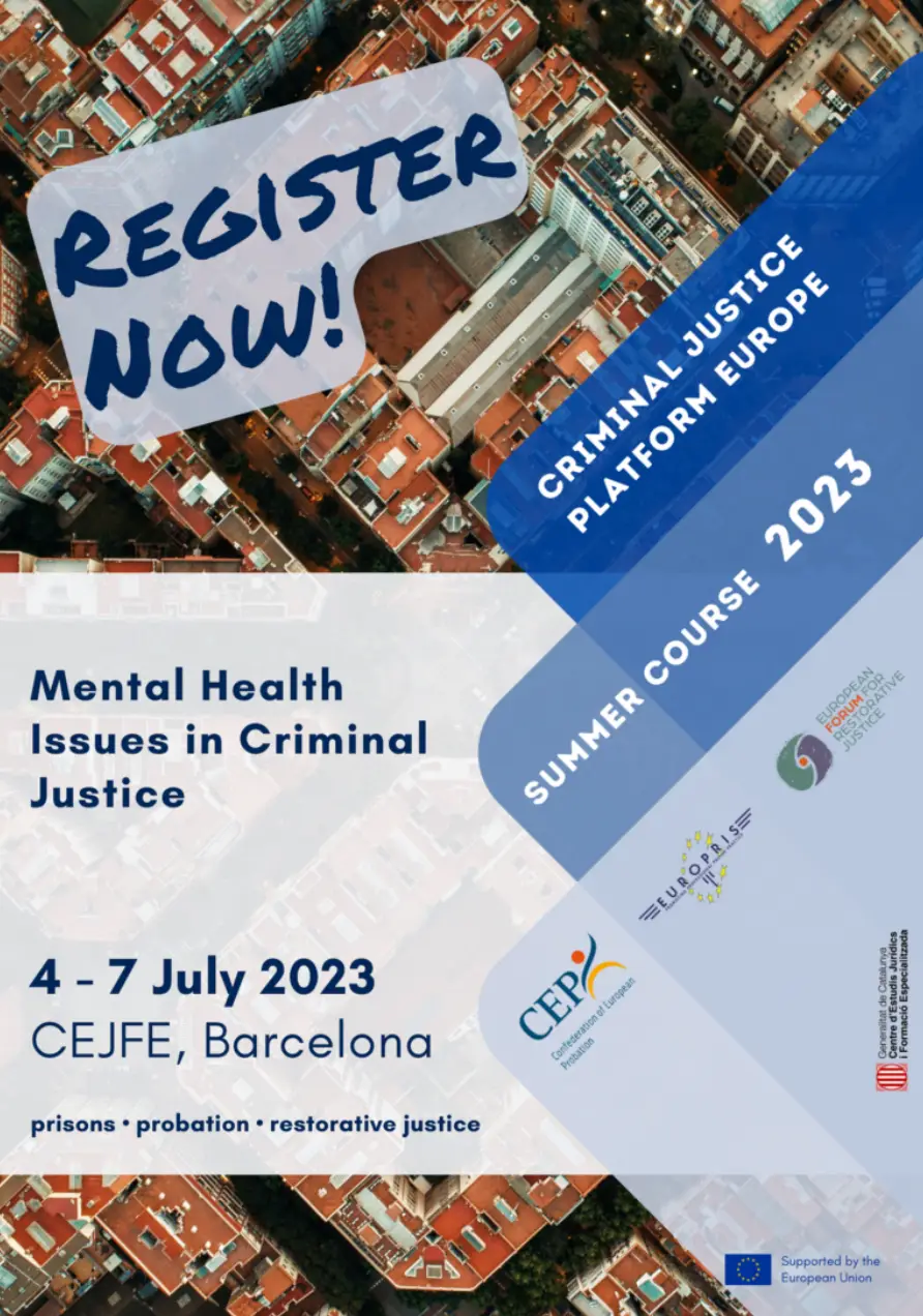 CJP Summer Course on Mental Health Issues in Criminal Justice (2023)