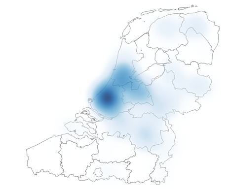 Heatmap spijkerbroek: blauwe vlek in Nederland, niets in Vlaanderen