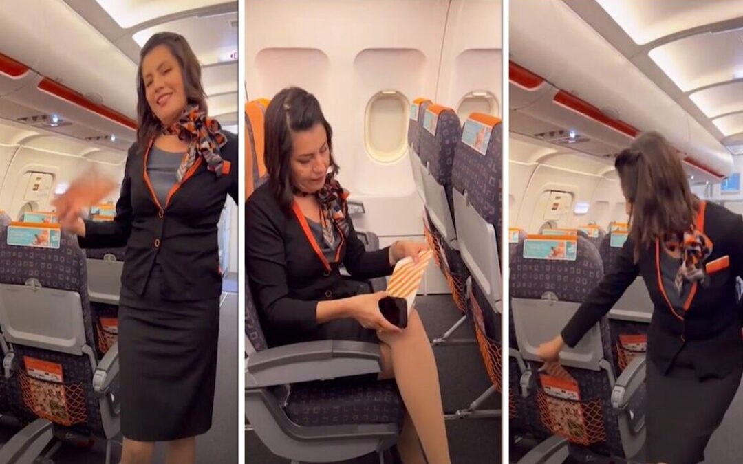 easyJet flight attendant tip: Hack to use sick bag as a phone holder on a plane | Travel News | Travel