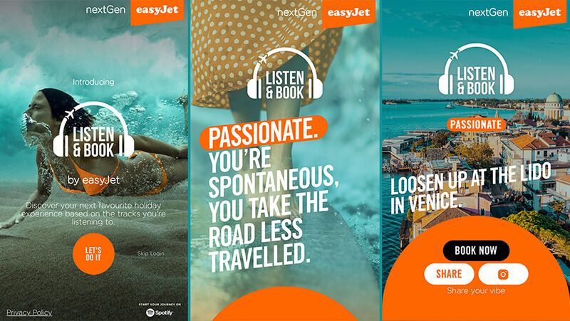 Song-Inspired Travel Guides : easyJet Spotify