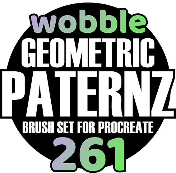 procreate tattoo brushes wobble geometric paternz