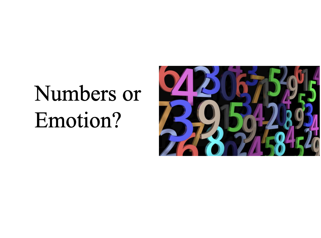 Describing the difference between numbers and emotion in attraction design