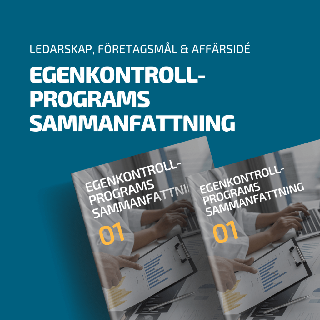 Egenkontrollprograms sammanfattning