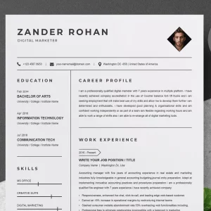 resume template