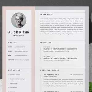 resume templates techparken