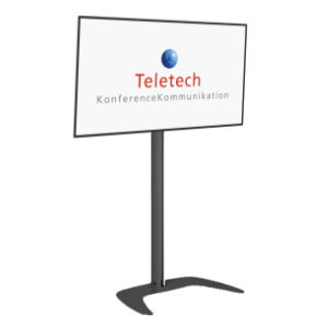 Lej fladskærm med stative i mange størrelser hos Teletech i dag.