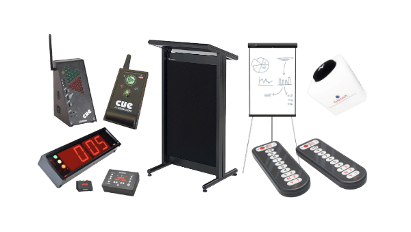 Equipment for meeting rooms and conferences