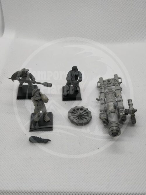 Empire Great Cannon Mortar 3 Crew Members Plastic Warhammer 2000 OOP Warhammer Fantasy Games Workshop Citadel Marauder