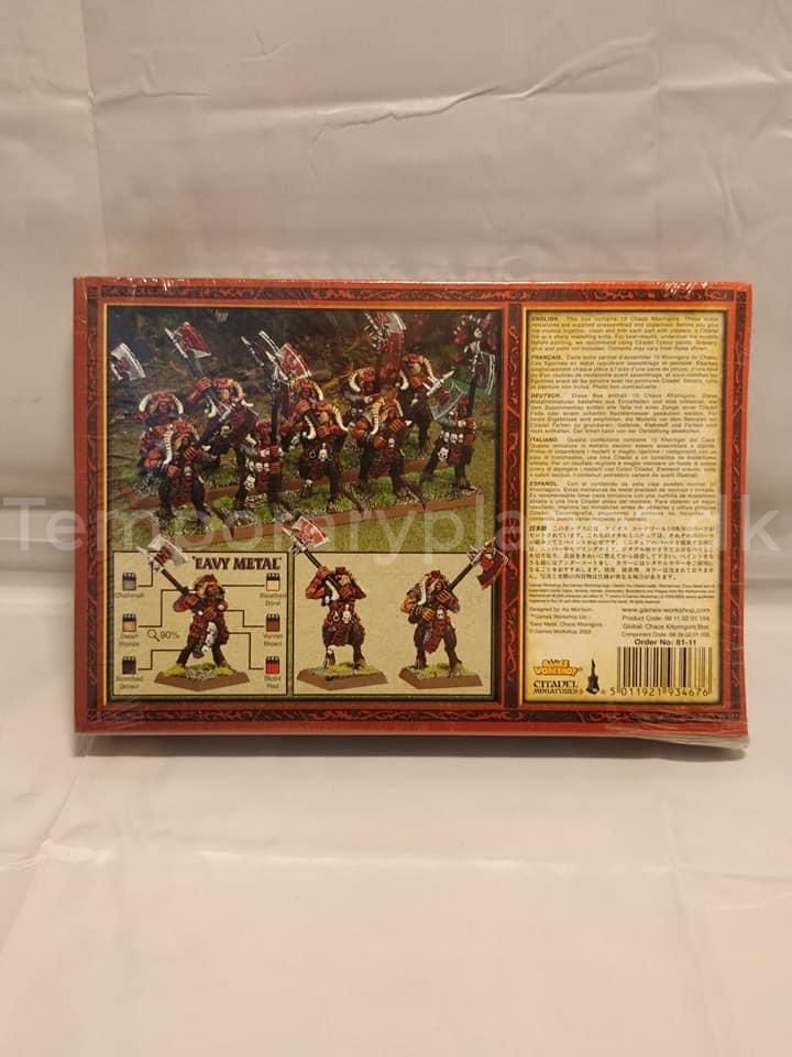 Chaos Beastman Khorngors 2003 Metal NIB Warhammer Fantasy AoS Age of Sigmar Games Workshop 2