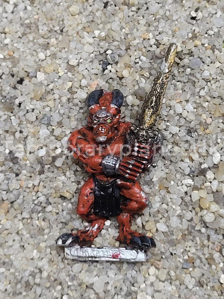 Chaos Daemons Bloodletter of Khorne 1994 Warhammer Fantasy The Old World AoS Marauder 5 Missing Sword Tip
