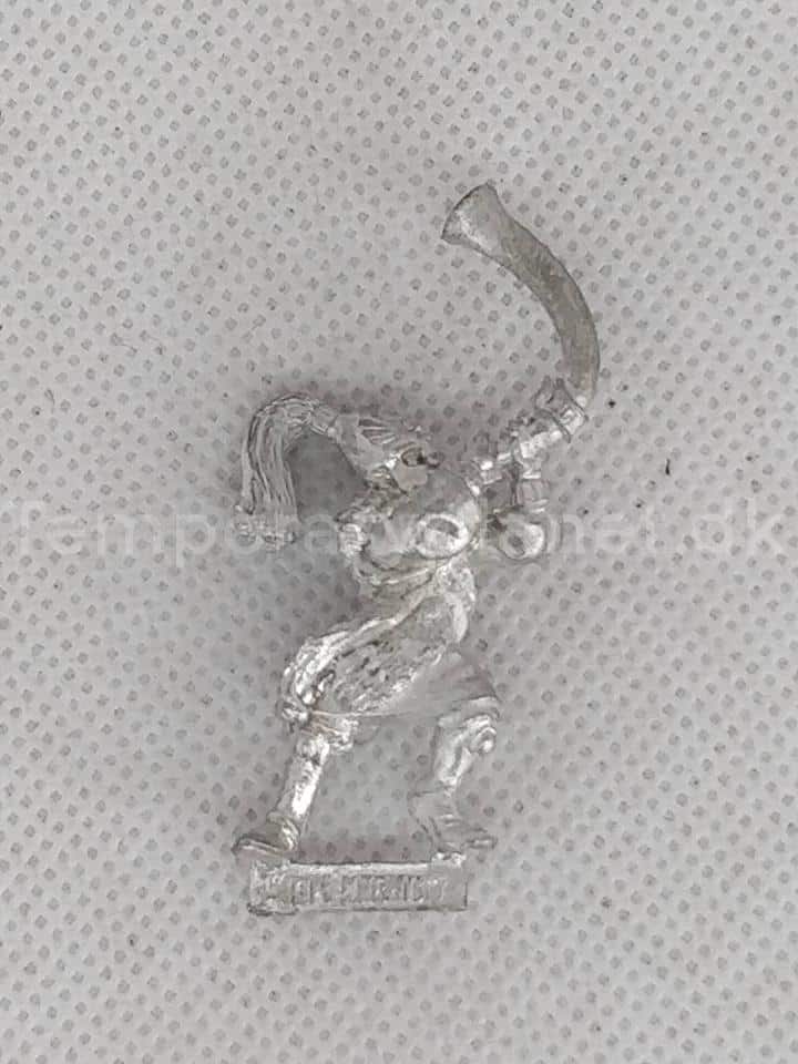 High Elf White Lions of Chrace Horn Blower - 1997 Warhammer Fantasy AoS Games Workshop Age of Sigmar