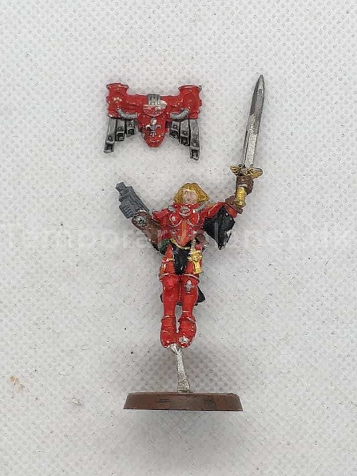 Warhammer 40.000 40K Sister of Battle Seraphim Sister Superior with Power Sword and Bolter Conversion 1997 Adepta Sororitas