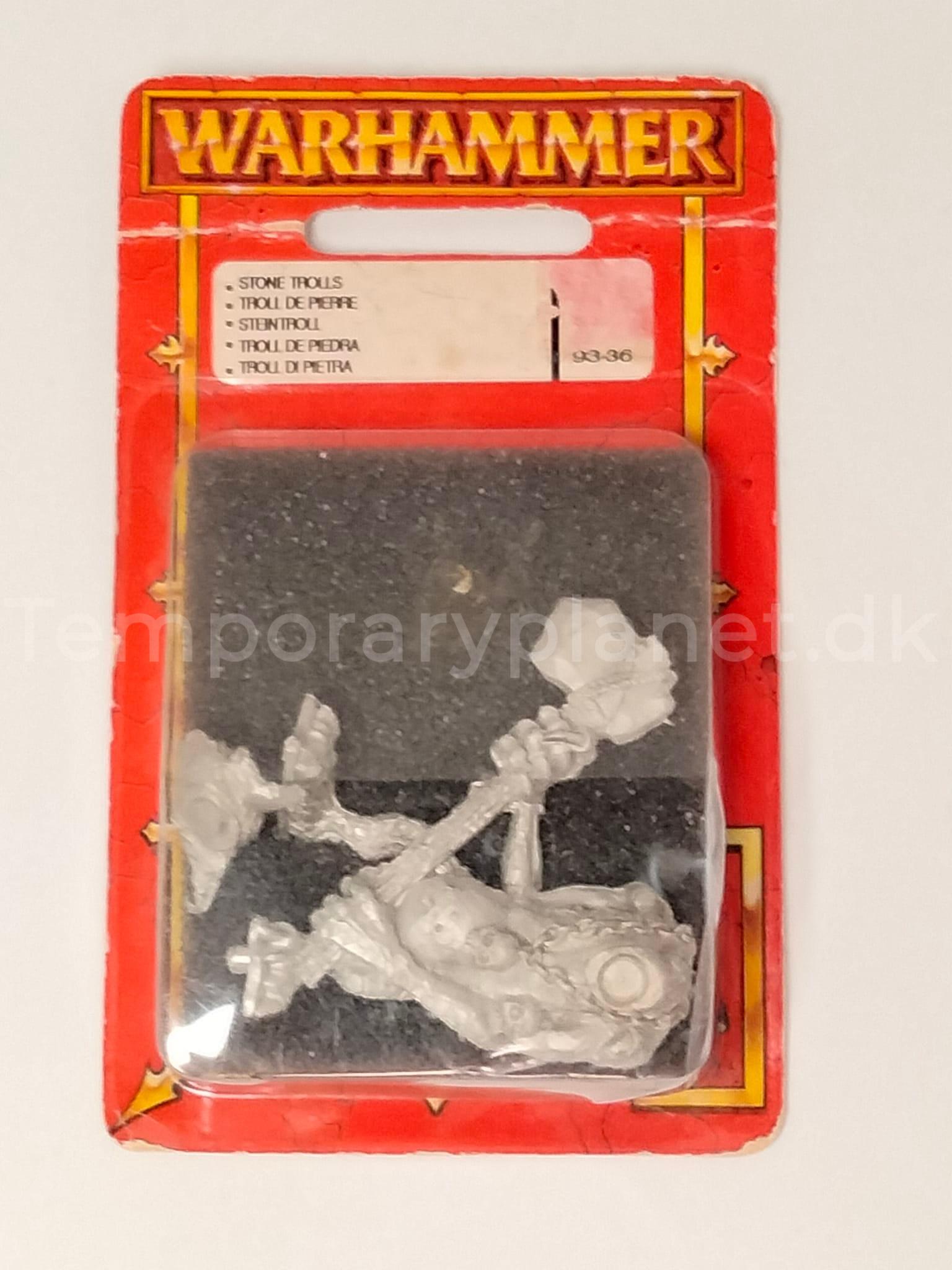 Stone Trolle 1 with Two Handed Axe 1993 Metal Warhammer Fantasy Age of Sigmar AoS Games Workshop 2