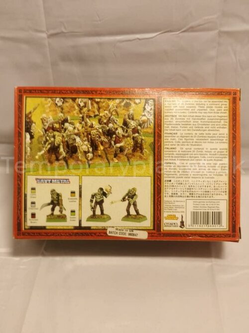 Undead Vampire Counts Zombies 1999 Plastic NIB Warhammer Fantasy AoS Age of Sigmar Games Workshop 2