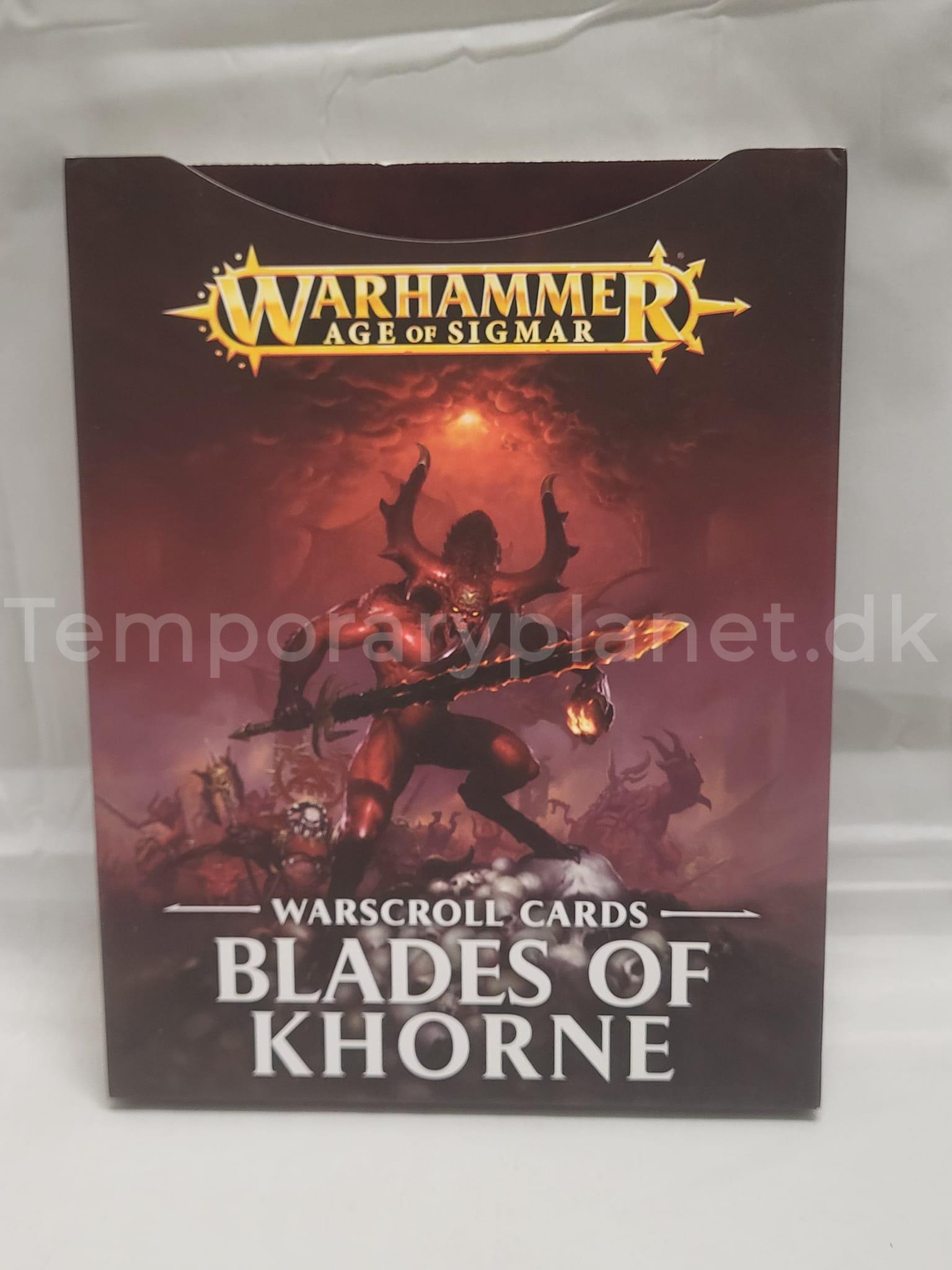Warhammer Age of Sigmar 2017 Warscroll Cards Blades of Khorne