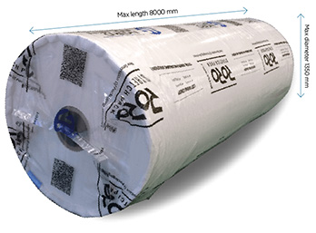RoRo StretchPack can pack and protect multiple sizes of insulation panels.