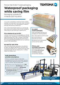 Leaflet: Waterproof packaging of mineral wool