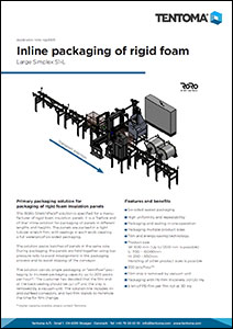 Application note for primary packaging solution for packaging of rigid foam insulation panels