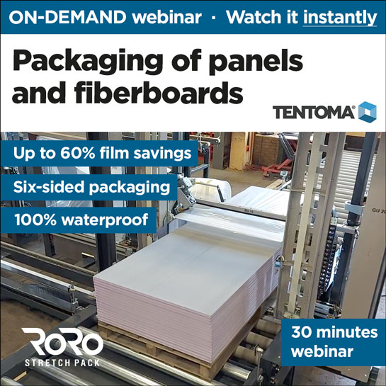 ON-DEMAND webinar - Packaging of panels and fiberboards