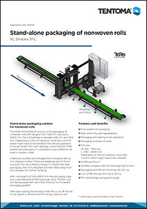 Stand-alone packaging of nonwovens - rolls application note rolls005