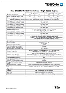 Data Sheet for RoRo StretchPack® - High Speed Duplex