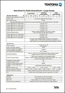 Data Sheet for RoRo StretchPack® - Large Family