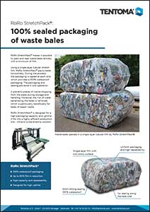 Leaflet about waste bale packaging