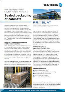 Leaflet: Sealed packaging of cabinets
