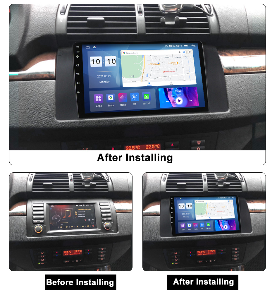 Bilstereo BMW E39, E53 bilstereo X5 android navigation